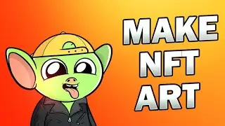 How to make NFT Art in Adobe illustrator And How to color the drawing in suitable colors
