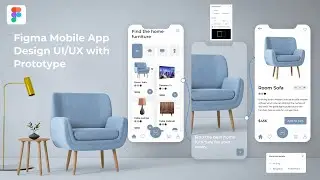 Figma Mobile App Design Tutorial |  Mobile App Design UI/UX with Prototype
