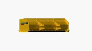 Rubber Edge Sno Pusher - Backhoe Model