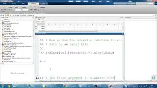 How to import data from MATLAB to Excel