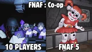 Roblox FNAF: Co-op - FNAF 5 Sister Location with 10 PLAYERS (Full Walkthrough)