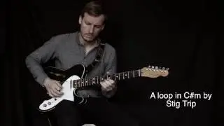 Guitar loop with delay pedal