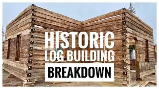 Traditional Log Home Dissection #reclaimed #bclogschool #handhewn #oldlogcabin #dovetail #logcabin