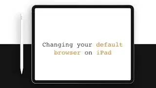 Changing the default browser on iPad