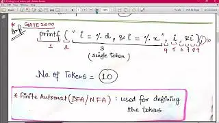 5. Finding the total number of tokens (Tokenization) | How to find tokens | COMPILER DESIGN