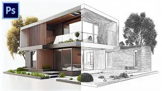 Cara Membuat Efek Line Art Architecture Drawing - TUTORIAL PHOTOSHOP