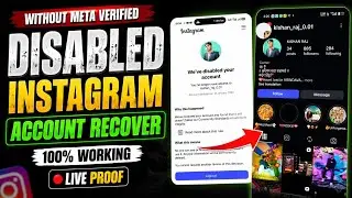 Disabled Instagram Account Recover Without Meta Verified 🚀|🔴Live Proof Recovery | Talk to meta agent