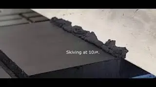 [Amazing Skiving] Making Graphite Powder Using Skiving CNC~~ interesting experiment~~!!