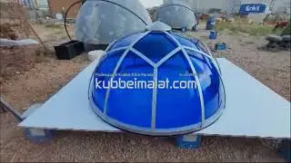 Mavi Benzersiz Çatı Kubbe Işıklık