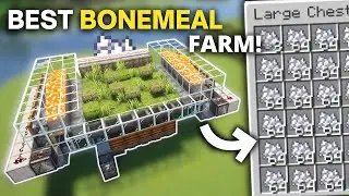 Minecraft Fastest Bone Meal Farm In 1.21 Minecraft - 1800+ Per/h