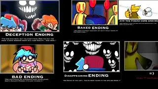 FNF Broken RealityV4 - all game over/Endings and its description
