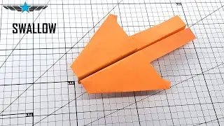 Origami Swallow Paper Airplane – Easy & Fast A4 Paper Plane!