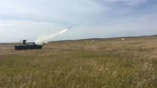 Переносной зенитный ракетный комплекс (ПЗРК) в действии.