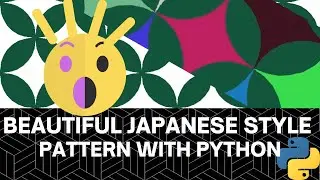 Beautiful Japanese pattern using python turtle 七宝紋