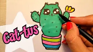 Как нарисовать кактус/котика //How to draw a cactus/cat