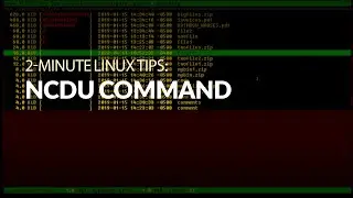 How to use the  ncdu command