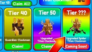 ULTIMATE SECRET TIER!⏰I COMPLETE ALL CLOCK PASS AND GOT SPIDER CLOCKMAN😱-Roblox Toilet Tower Defense