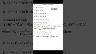 Algebra formulas #mathsweek #govt
