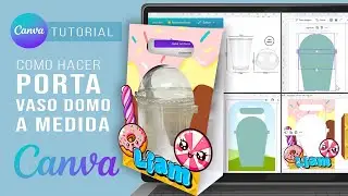 How to make custom CHILDREN'S SURPRISE DOME CUP HOLDER very easily with FREE CANVA