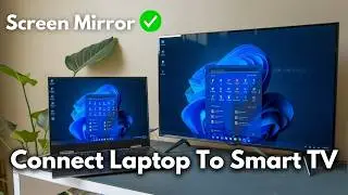 How To Connect Laptop To Smart TV (Wirelessly) | Mirror Laptop Screen on Any Smart TV