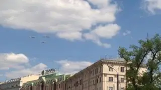 Репетиция парада Победы, 7 мая 2016, Новый Арбат