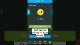 Best app for Mobile to learn coding. #coding #programming beginners