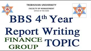 BBS 4th year Research Topic for finance group