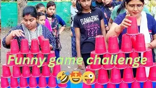 tower game##funny game challenges #Village game 🎯 #viral #viralvideo #tranding #funny #viral