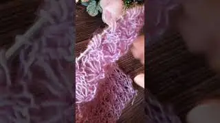 Вяжу бактус "Звёзды" спицами.