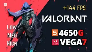 VALORANT | Vega7 Ryzen 5 4650/4600G 16Gb Ram +144 FPS