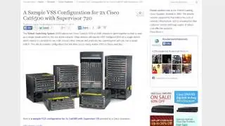VSS Configuration for 2x Cisco Cat6500 witch Supervisor 720