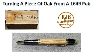 Turning a Piece of Oak From a 1649 Pub