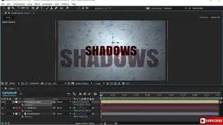 Creating Shadows After Effects 3D