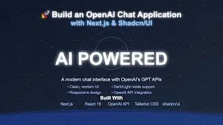 🔴 Free Cursor AI 🔥Build an OpenAI Chat Application with Next.js & Shadcn/UI 🚀