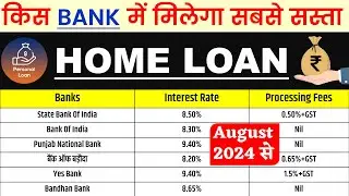 Home Loan Interest Rates of all Banks 2024, Lowest Home Loan Interest Rates, Best Bank For Home Loan