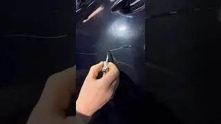 Removing deep scratches down to the metal. Scratch repair without repainting.