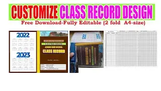 CUSTOMIZE COMPUTERIZED CLASS RECORD design