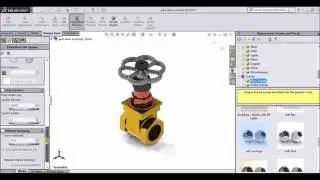 RENDERING IN SOLIDWORKS TUTORIAL| GATE VALVE ASSEMBLY