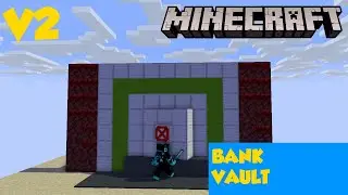 Minecraft - How To Make A Bank Vault [V2 Redstone Tutorial]