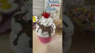 Let’s Fake Bake a Sundae with a silicone mold…no spackle! 