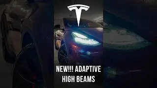 Exciting Update: Tesla's New Firmware Features Adaptiv High Beams! #teslaupdate #teslanews