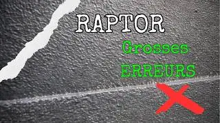Raptor: What they never tell you – mistakes, pitfalls, testimonials