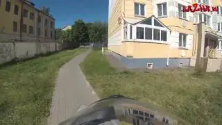 Motorcycle   Scooter Police Chase + crash   Мотоцикл   Скутер погоня ДПС
