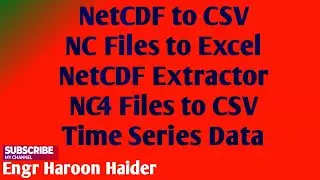 How to Extract NetCDF Data Using ArcGIS || NetCDF Extractor || Copy GIS Attribute Table to Excel ||