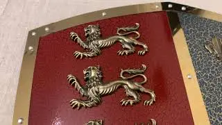 Щит средневековый принца Уэльского рыцарский, Black Prince Edward Shield, Art Gladius 806