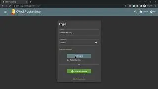 Owasp juice shop online bypass authentication by sql injection
