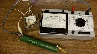 Tester 43101 - measuring alternating current and voltage. Practicing on transformers.