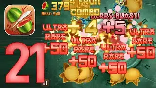 Fruit Ninja: Gameplay Walkthrough Part 21 - The King Dragon Event | Ultra Rare +209 (iOS, Android)