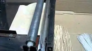 guillotina para corte de varillas de madera