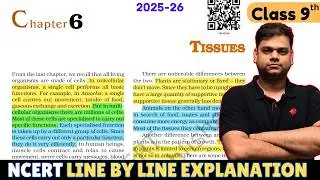 Tissues - 9 Science Chapter 6 | 2024-25 Session